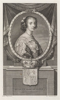 KG 14330
<br/>
Portret van Henrietta Maria van Frankrijk
<br/>
<em>Simonneau, Charles (1645-1728)</em>